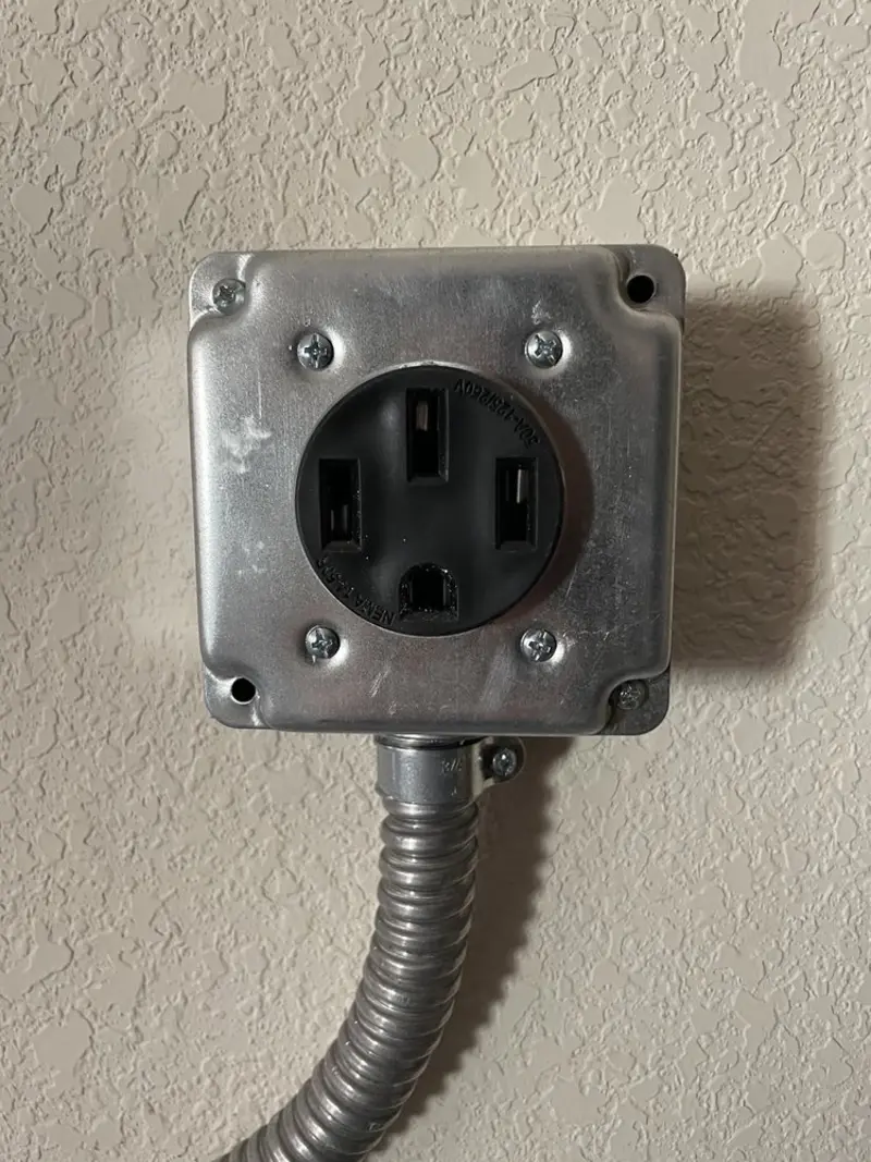 NEMA 14-50 outlet installed for Electrical Panel Upgrade in Harbison Canyon