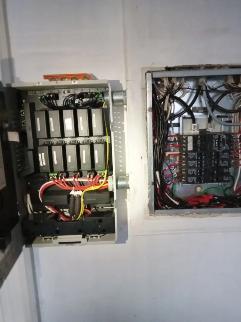 Electrical panel upgrade completed for Security Camera Wiring in Harbison Canyon